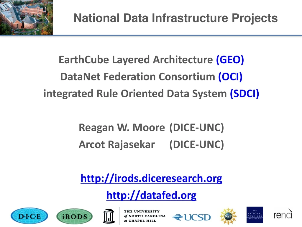 national data infrastructure projects