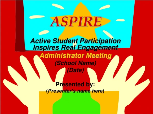 ASPIRE Active Student Participation Inspires Real Engagement Administrator Meeting (School Name)