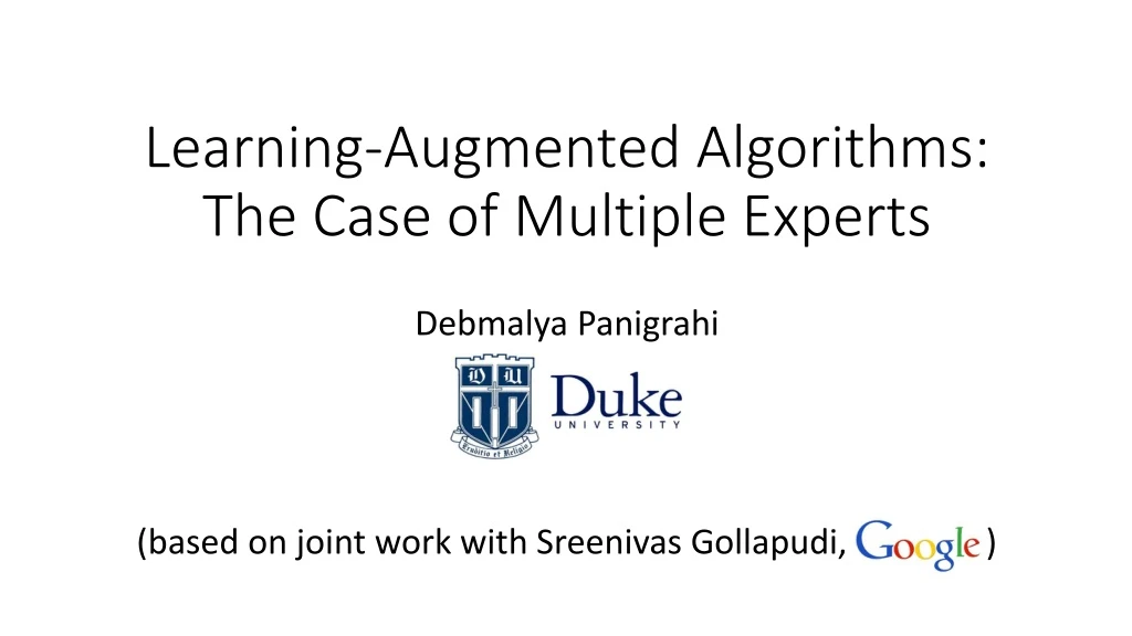 learning augmented algorithms the case of multiple experts