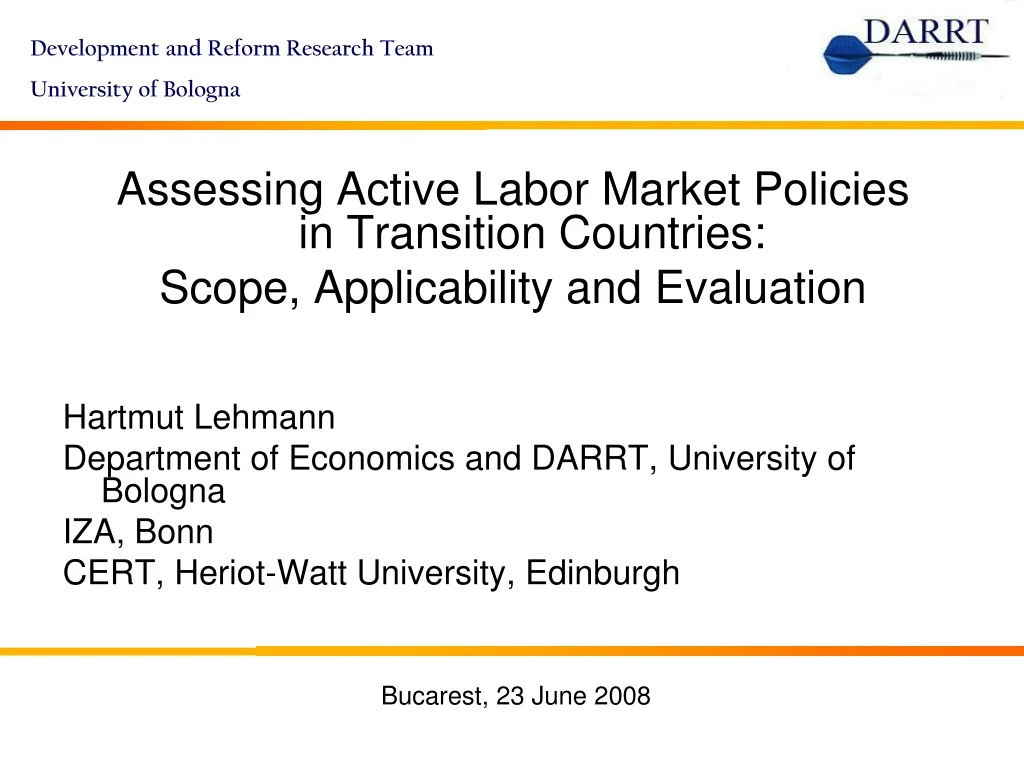 assessing active labor market policies