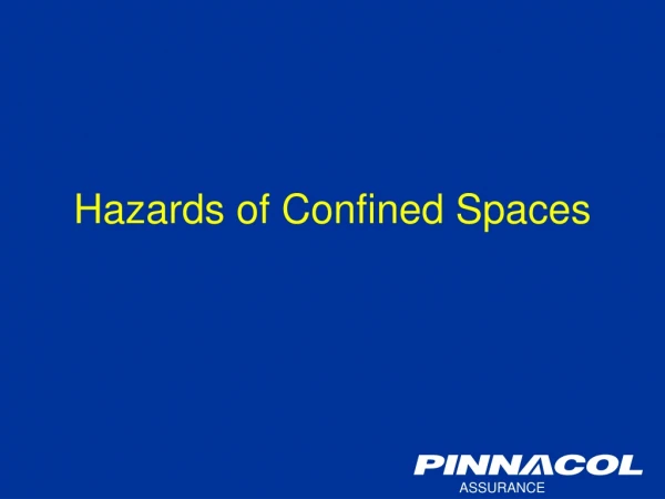 Hazards of Confined Spaces