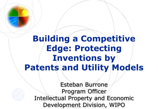 Building a Competitive Edge: Protecting Inventions by Patents and Utility Models Esteban Burrone