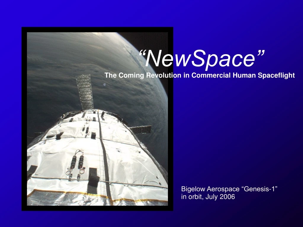 newspace the coming revolution in commercial