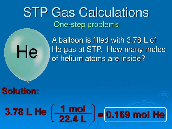 STP Gas Calculations