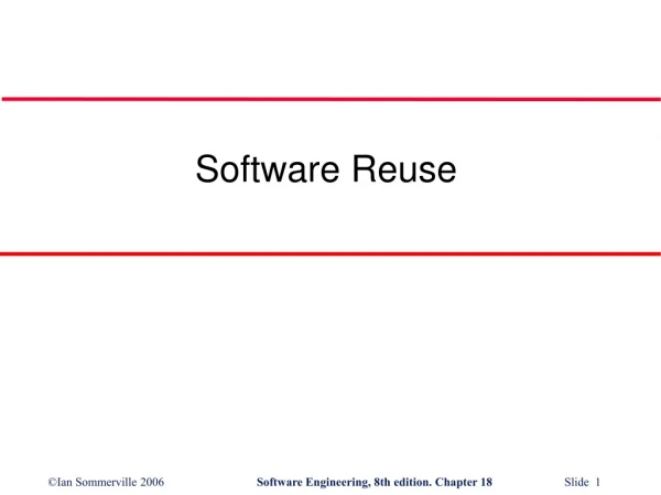 Software Reuse