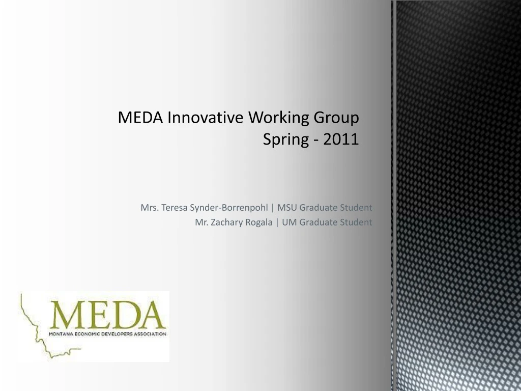 meda innovative working group spring 2011