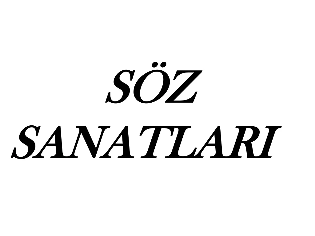 s z sanatlari