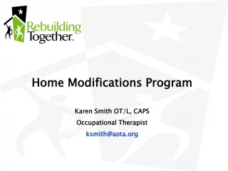 Occupational Therapy for Home Modifications: Enhancing Safety and Independence - slide 1