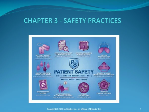 CHAPTER 3 - SAFETY PRACTICES