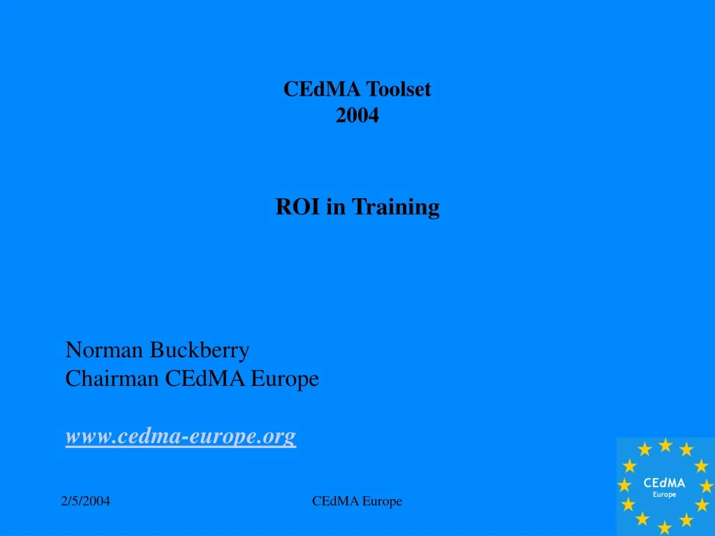 cedma toolset 2004