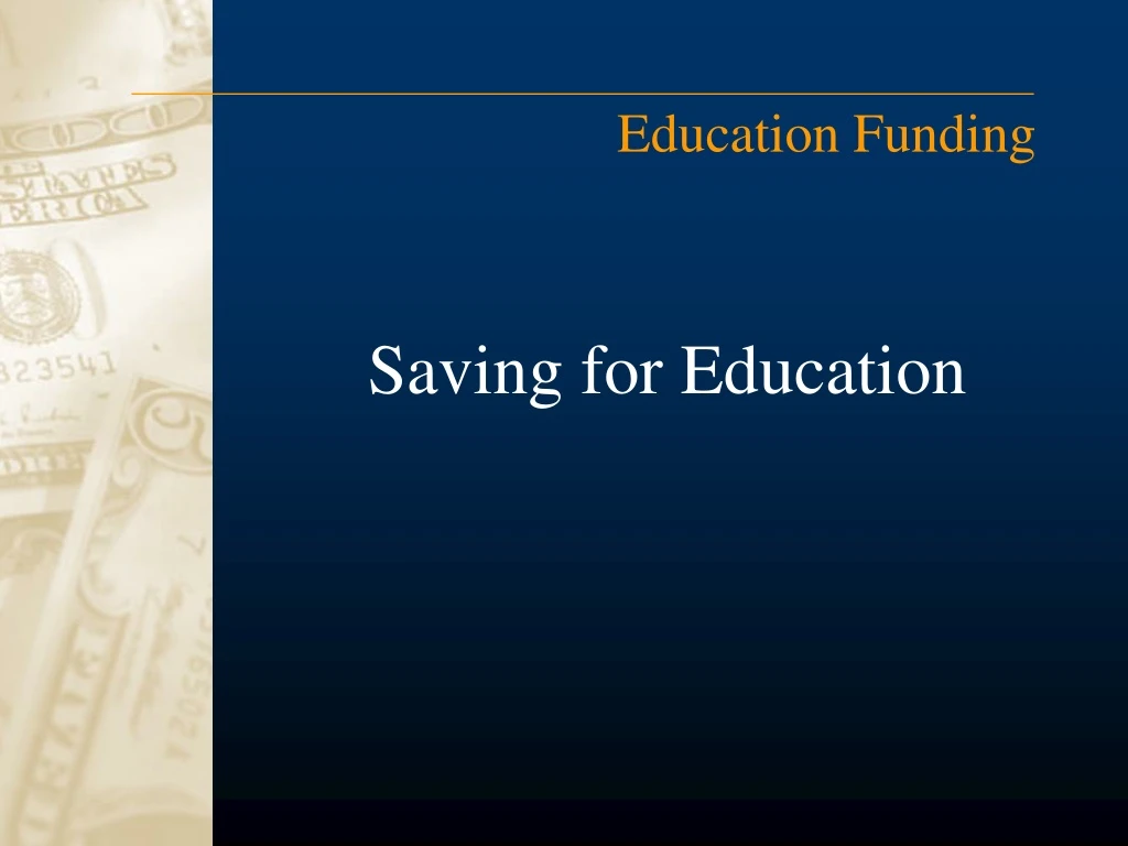 saving for education