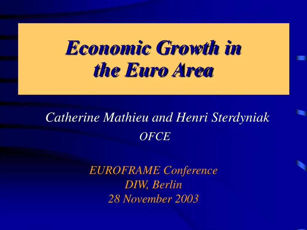 economic growth in the euro area