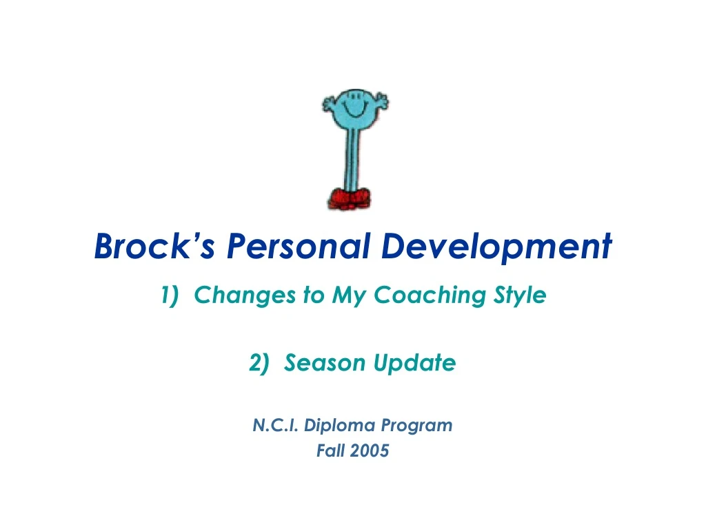 brock s personal development