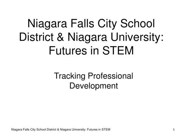 Niagara Falls City School District &amp; Niagara University:  Futures in STEM