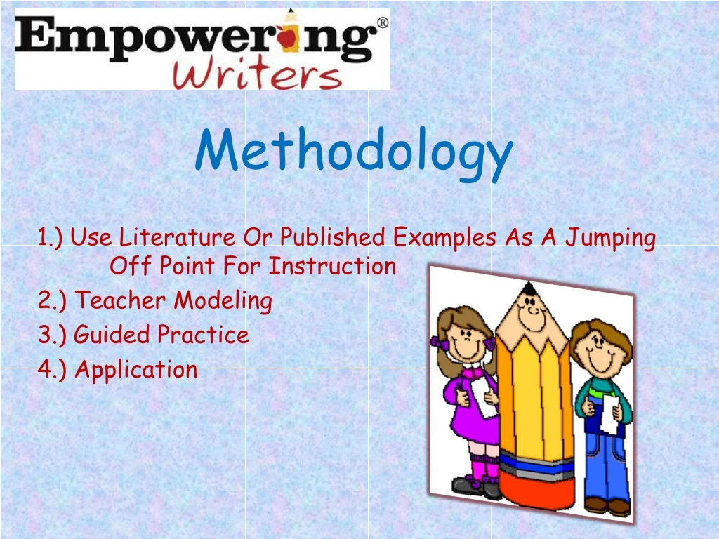 methodology 1 use literature or published