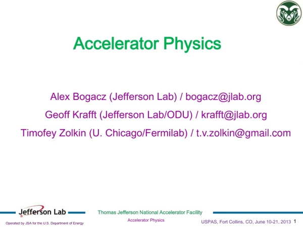 Accelerator Physics