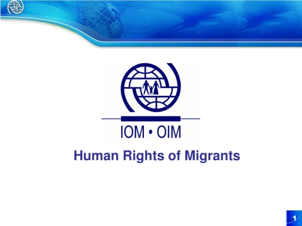 Human Rights of Migrants