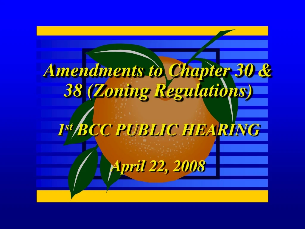 amendments to chapter 30 38 zoning regulations
