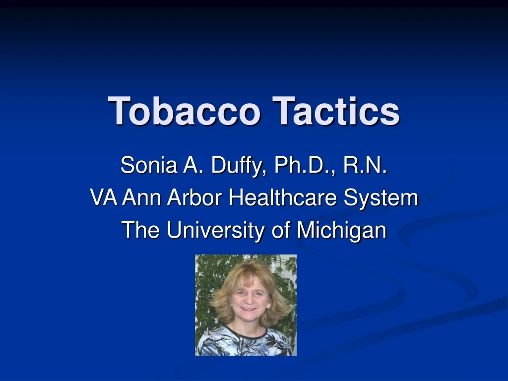 tobacco tactics