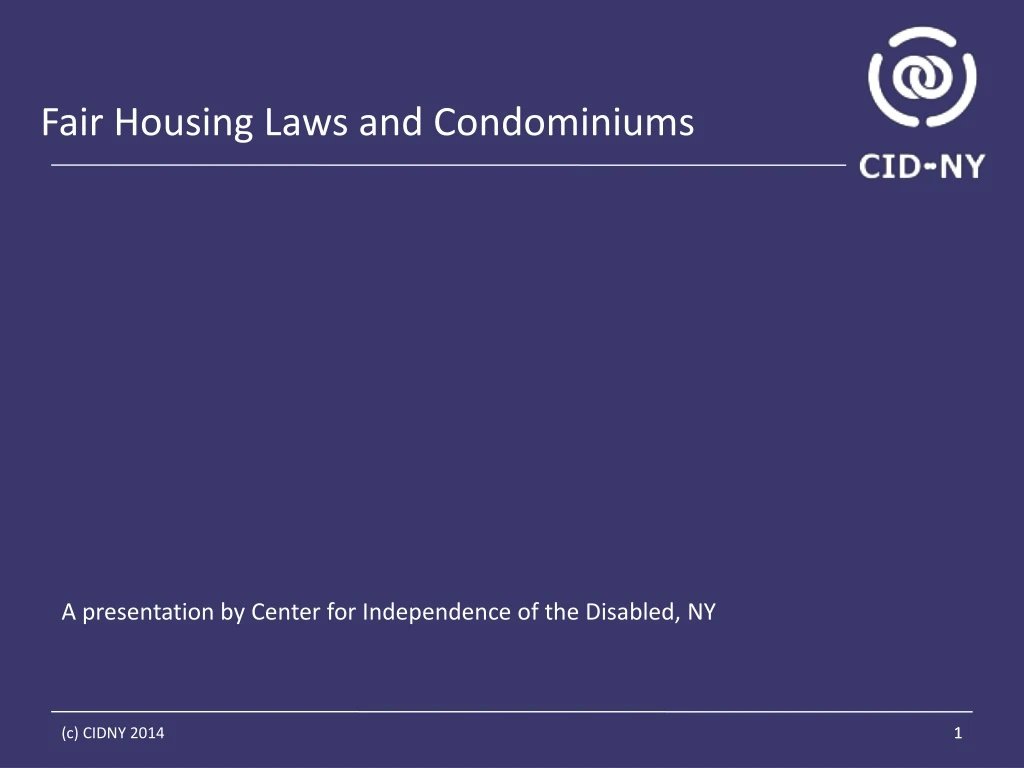 fair housing laws and condominiums