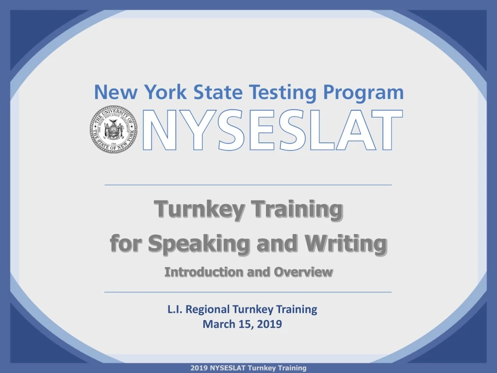 l i regional turnkey training march 15 2019