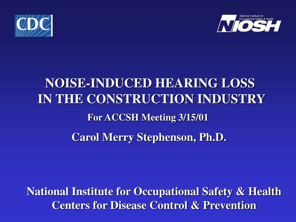 noise induced hearing loss in the construction