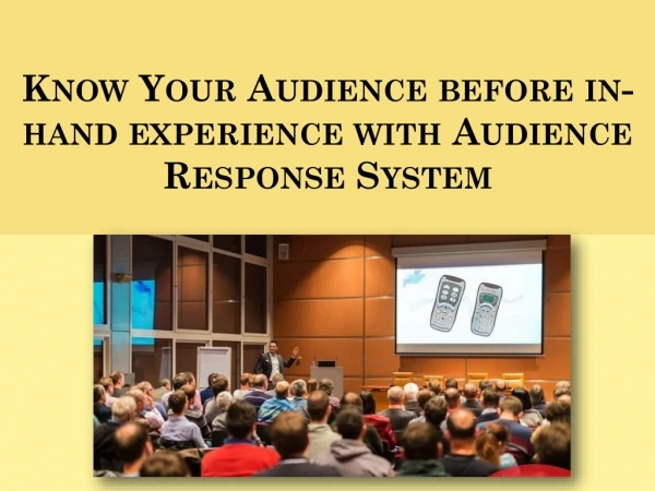 Audience Response System in Hyderabad, Clickers for Events