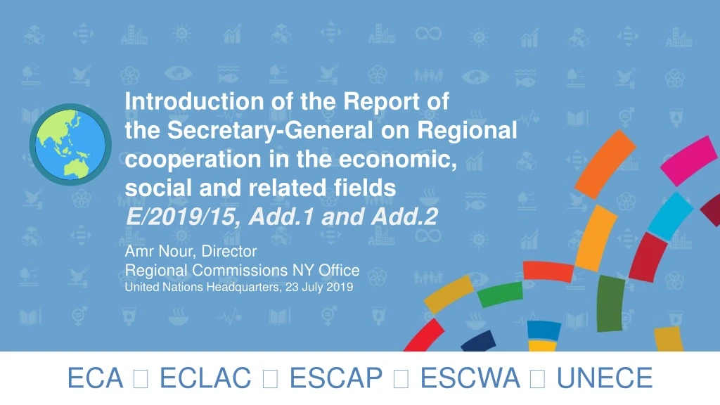 introduction of the report of the secretary