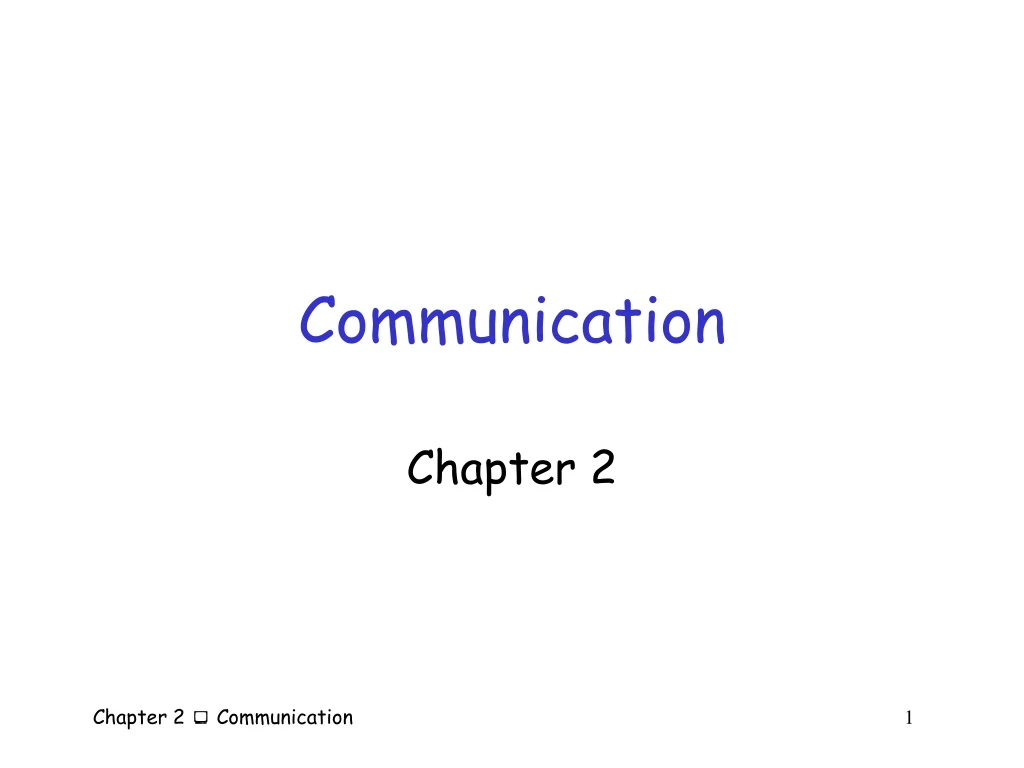 communication