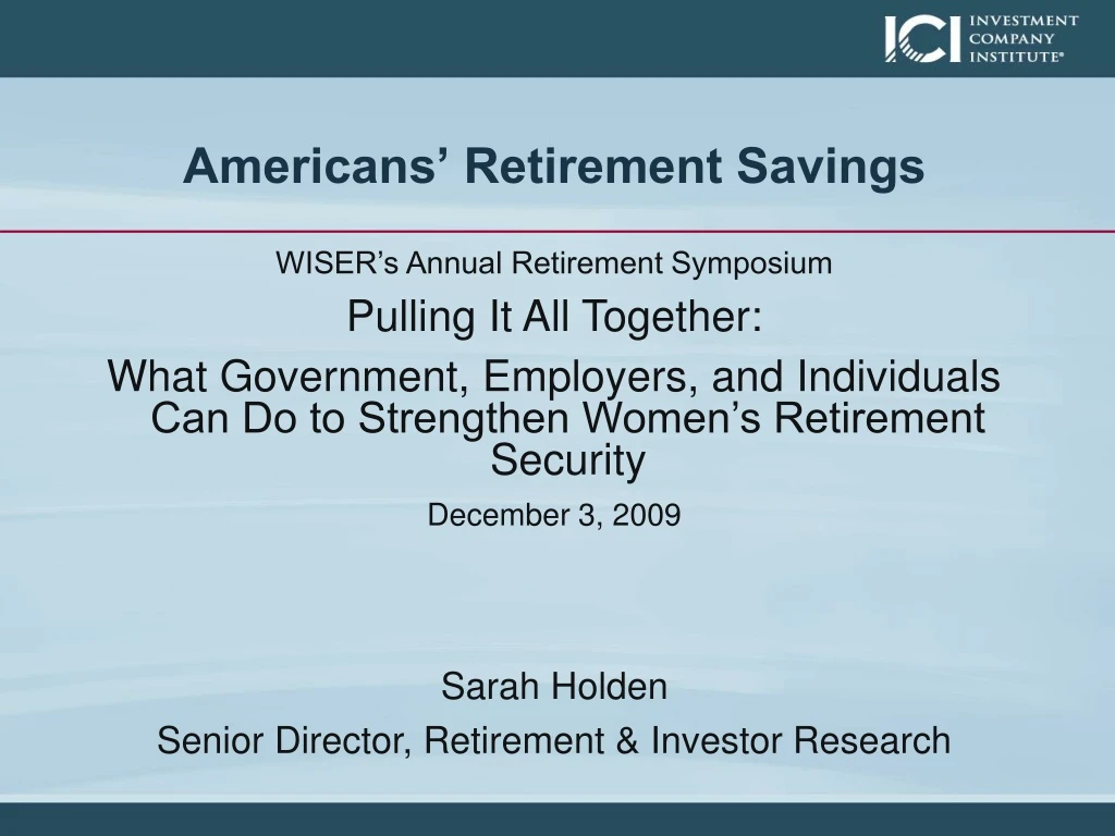 americans retirement savings
