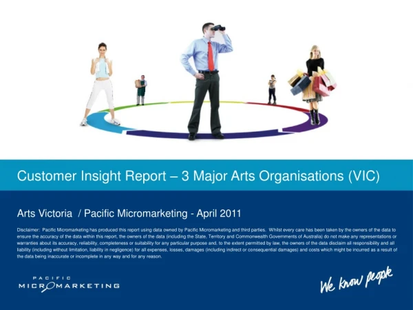 Customer Insight Report – 3 Major Arts Organisations (VIC)