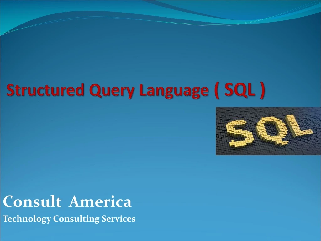 structured query language sql