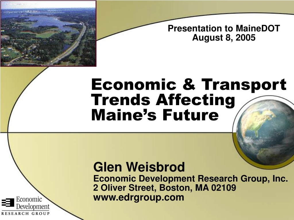 economic transport trends affecting maine s future