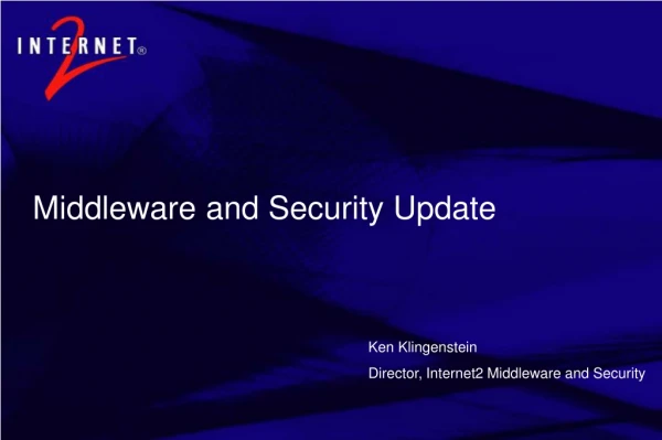 Middleware and Security Update
