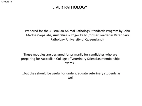 …but they should be useful for undergraduate veterinary students as well.