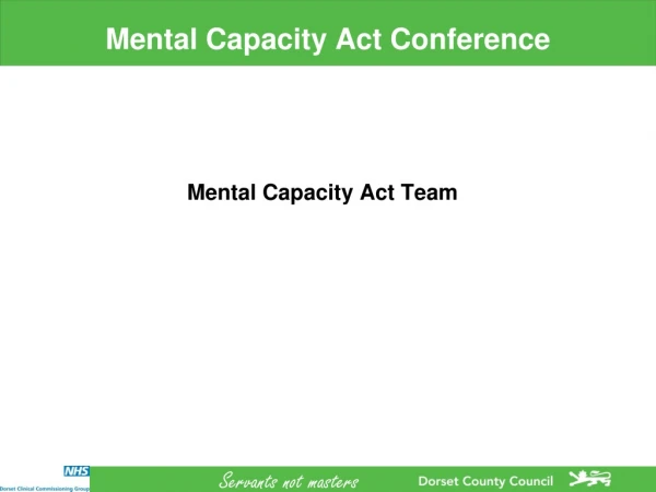 Mental Capacity Act Conference