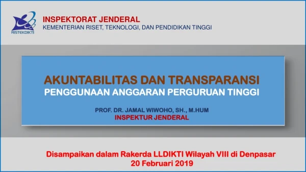 INSPEKTORAT JENDERAL KEMENTERIAN RISET, TEKNOLOGI, DAN PENDIDIKAN TINGGI