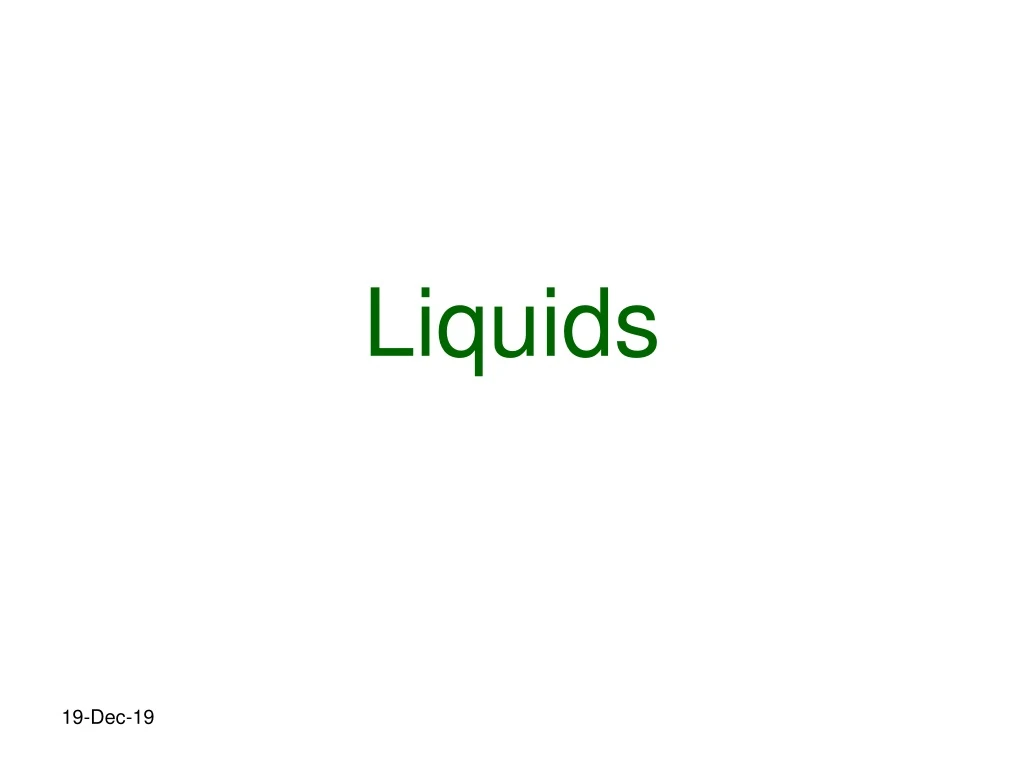 liquids