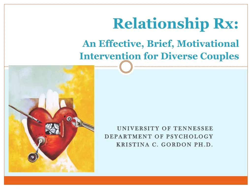 relationship rx an effective brief motivational intervention for diverse couples