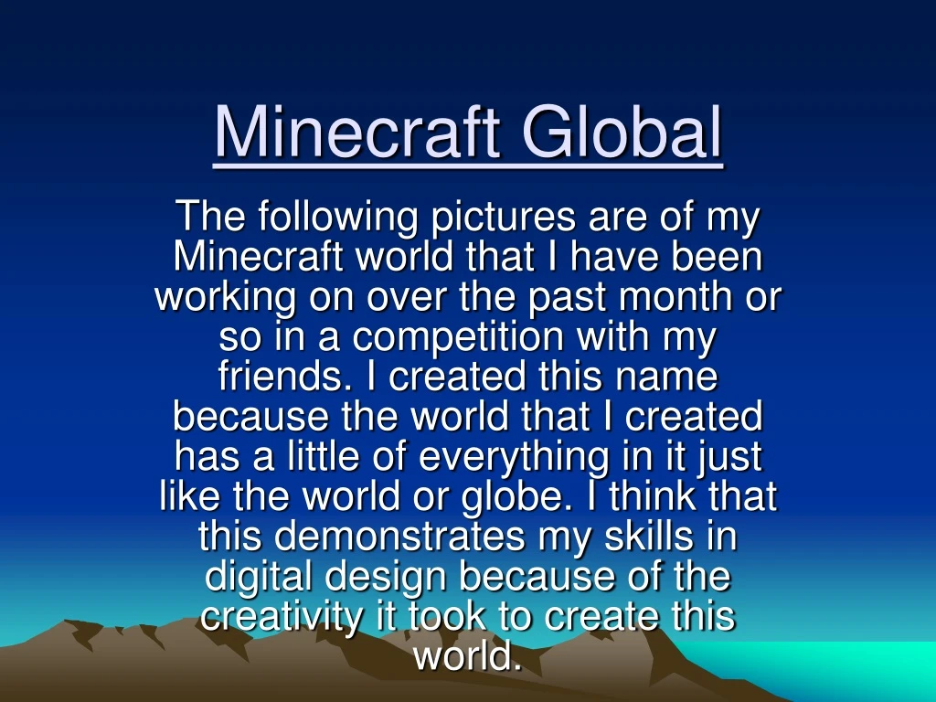 minecraft global