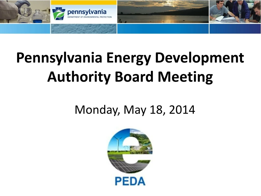pennsylvania energy development authority board meeting