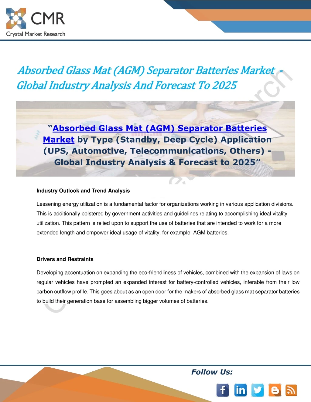 absorbed glass mat agm separator batterie