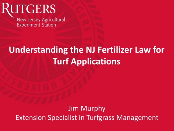 Understanding the NJ Fertilizer Law for Turf Applications