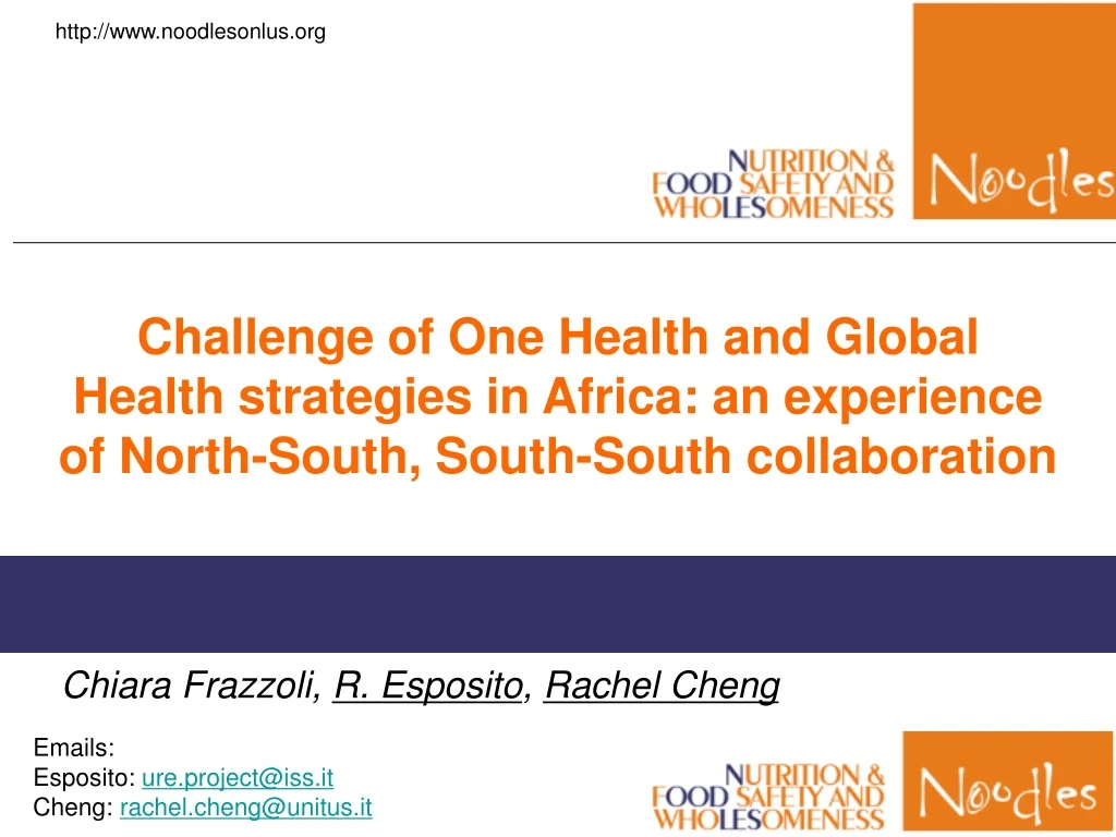challenge of one health and global health