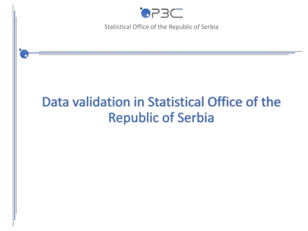 Data validation in Statistical Office of the Republic of Serbia