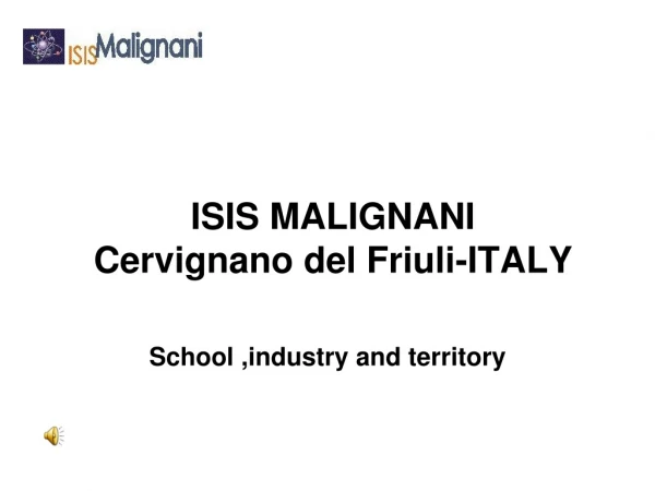 ISIS MALIGNANI Cervignano del Friuli-ITALY