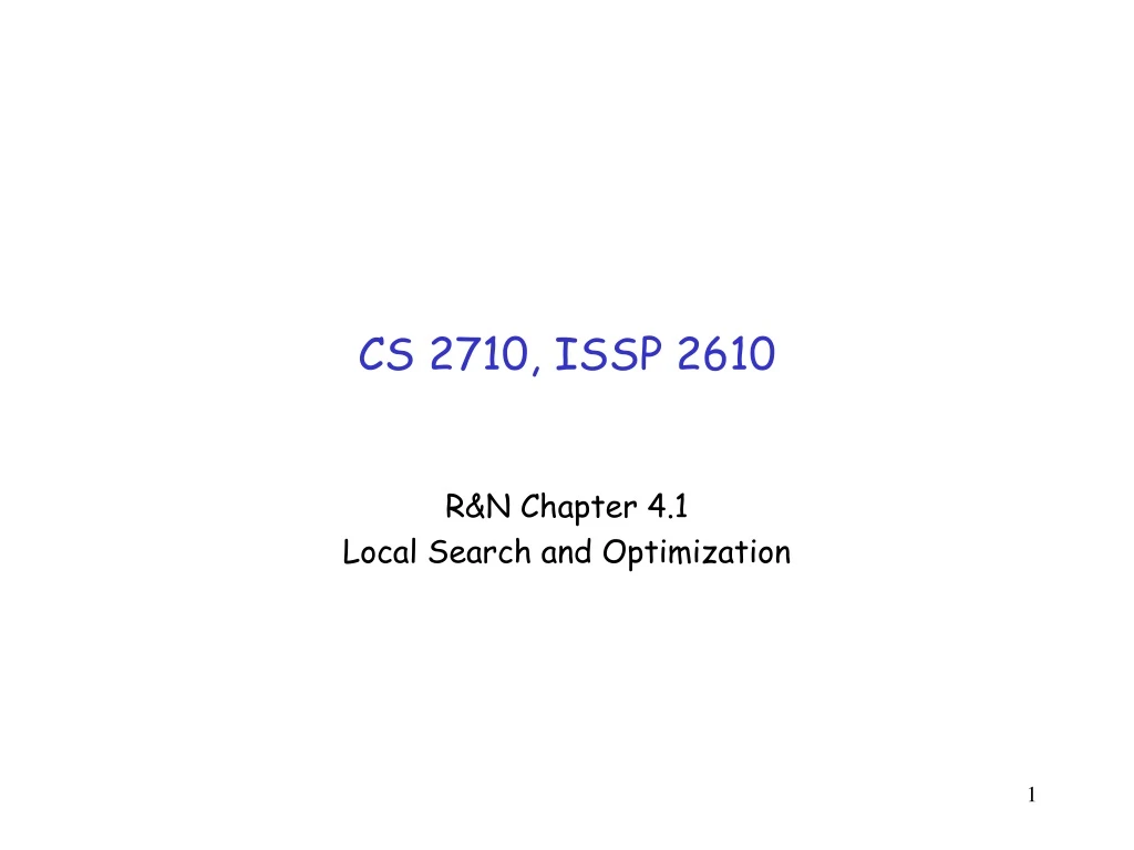 cs 2710 issp 2610