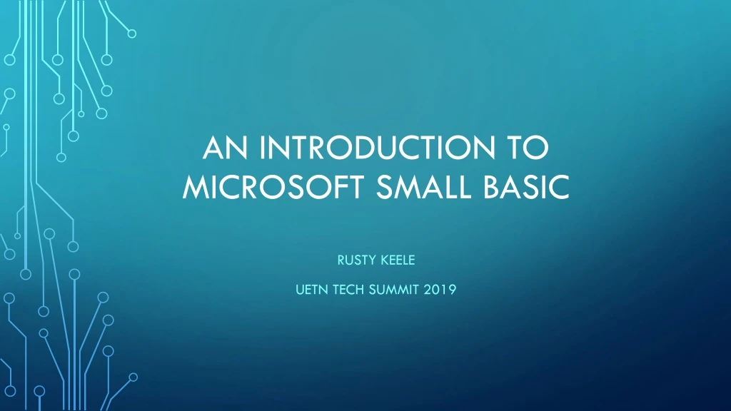 an introduction to microsoft small basic