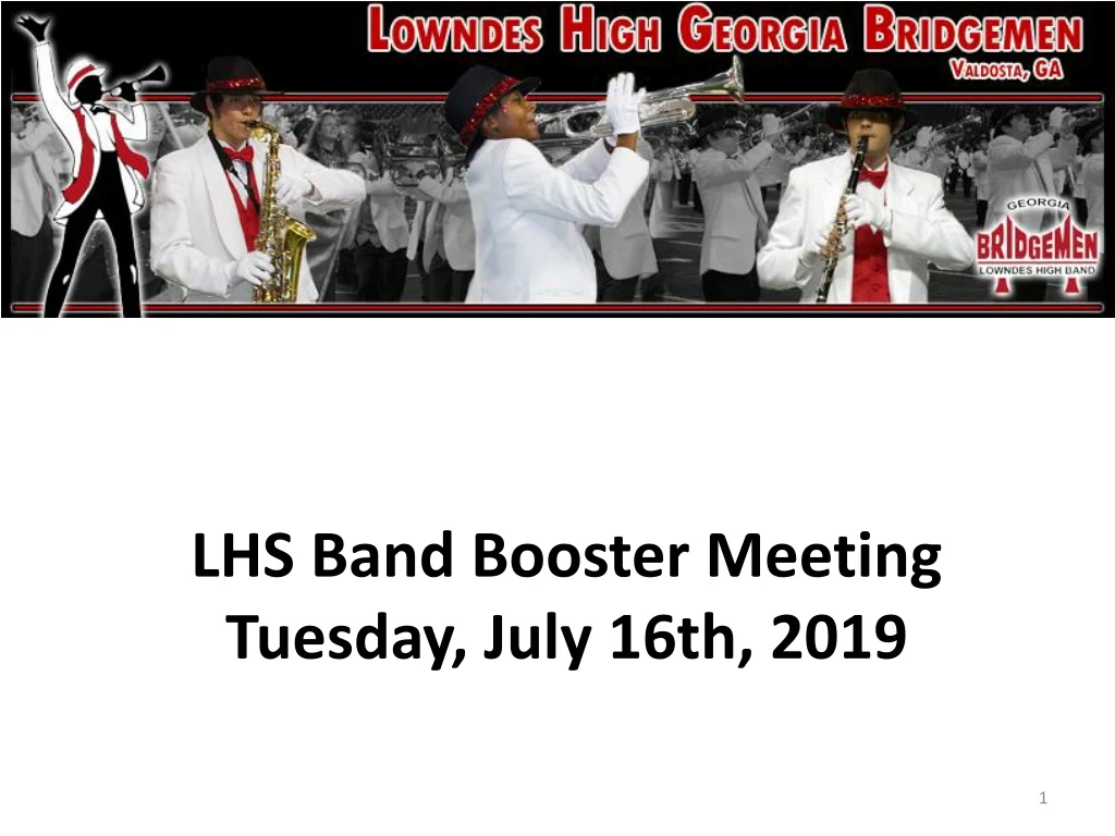 lhs band booster meeting tuesday july 16th 2019