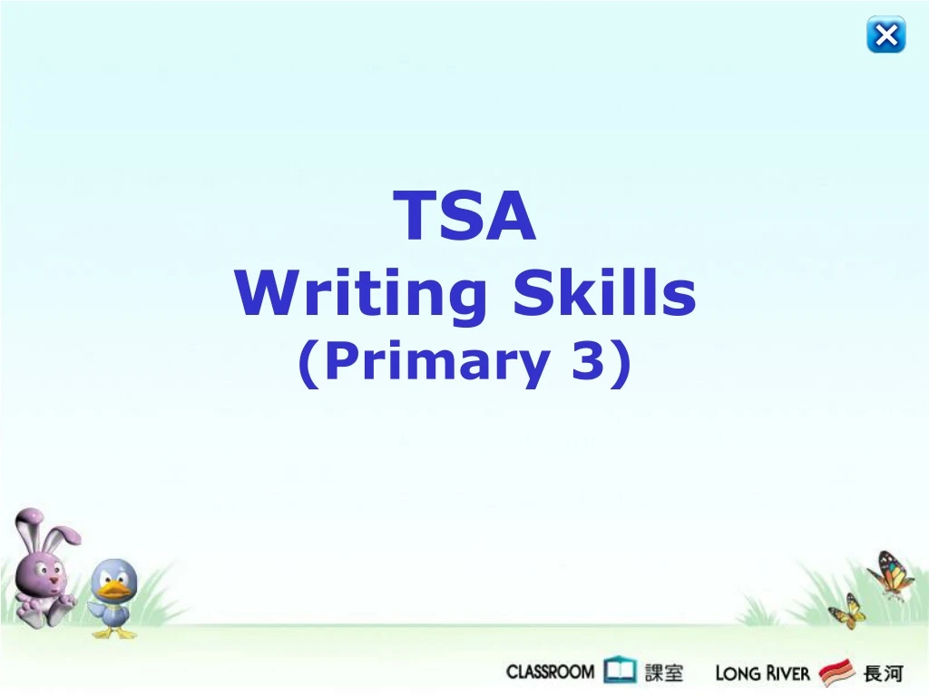 tsa writing skills primary 3